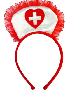 Sweidas Nurse Headband With Red Heart Cross Hot