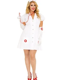 Music Legs Nurse On Duty Womens Plus Size Costume Discount