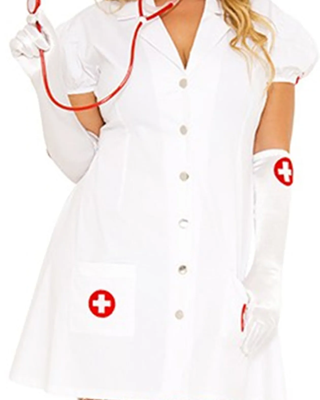 Music Legs Nurse On Duty Womens Plus Size Costume Discount
