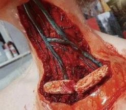 ForensicFX Studios Open Collarbone Wound Prosthetic Clearance