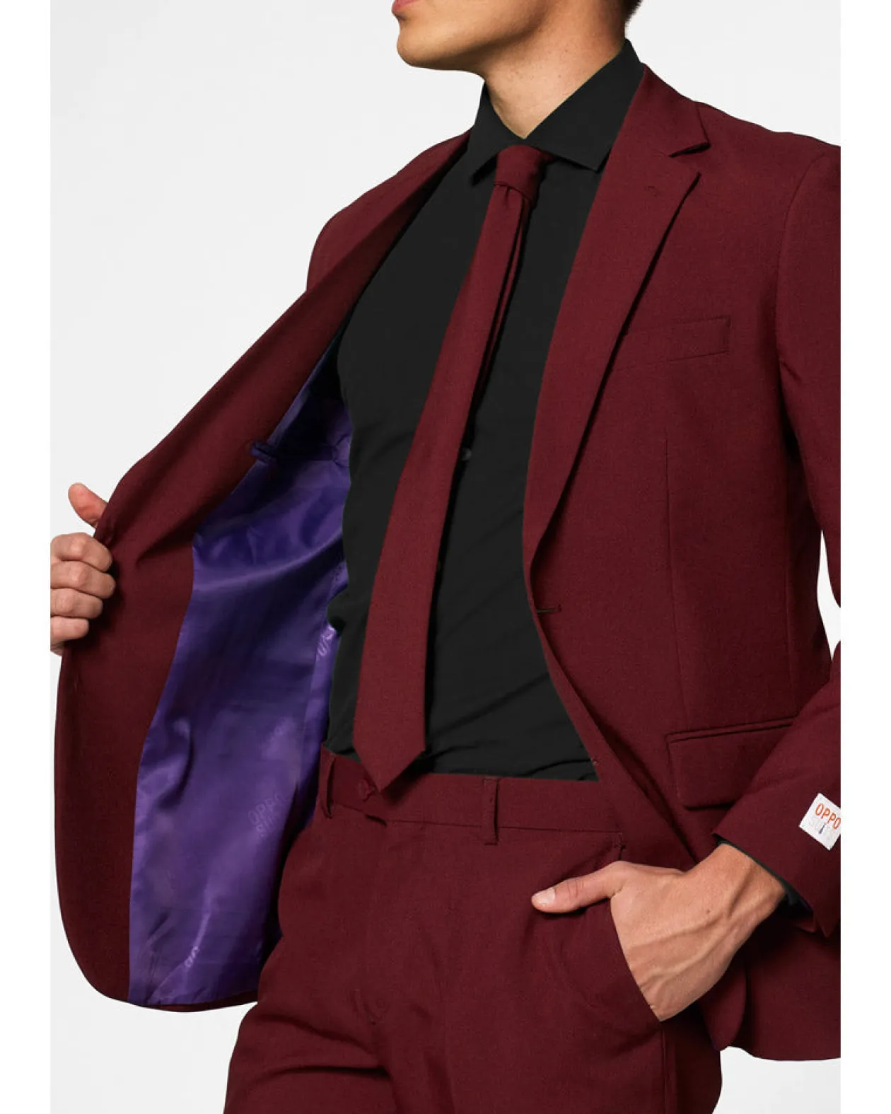 Opposuits Opposuit Blazing Burgundy Premium Mens Costume Outlet