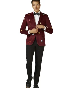 Opposuits Opposuit Christmas Icons Burgundy Deluxe Mens Blazer Online