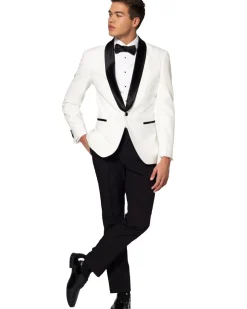 Opposuits Opposuit Pearly White Tuxedo Premium Mens Costume Cheap