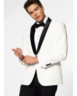 Opposuits Opposuit Pearly White Tuxedo Premium Mens Costume Cheap