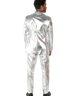 Opposuits Opposuit Shiny Silver Premium Mens Suit Fashion