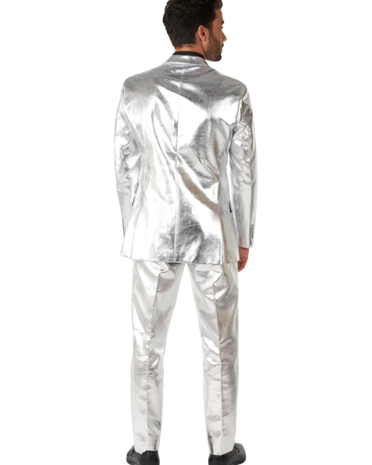 Opposuits Opposuit Shiny Silver Premium Mens Suit Fashion