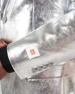 Opposuits Opposuit Shiny Silver Premium Mens Suit Fashion