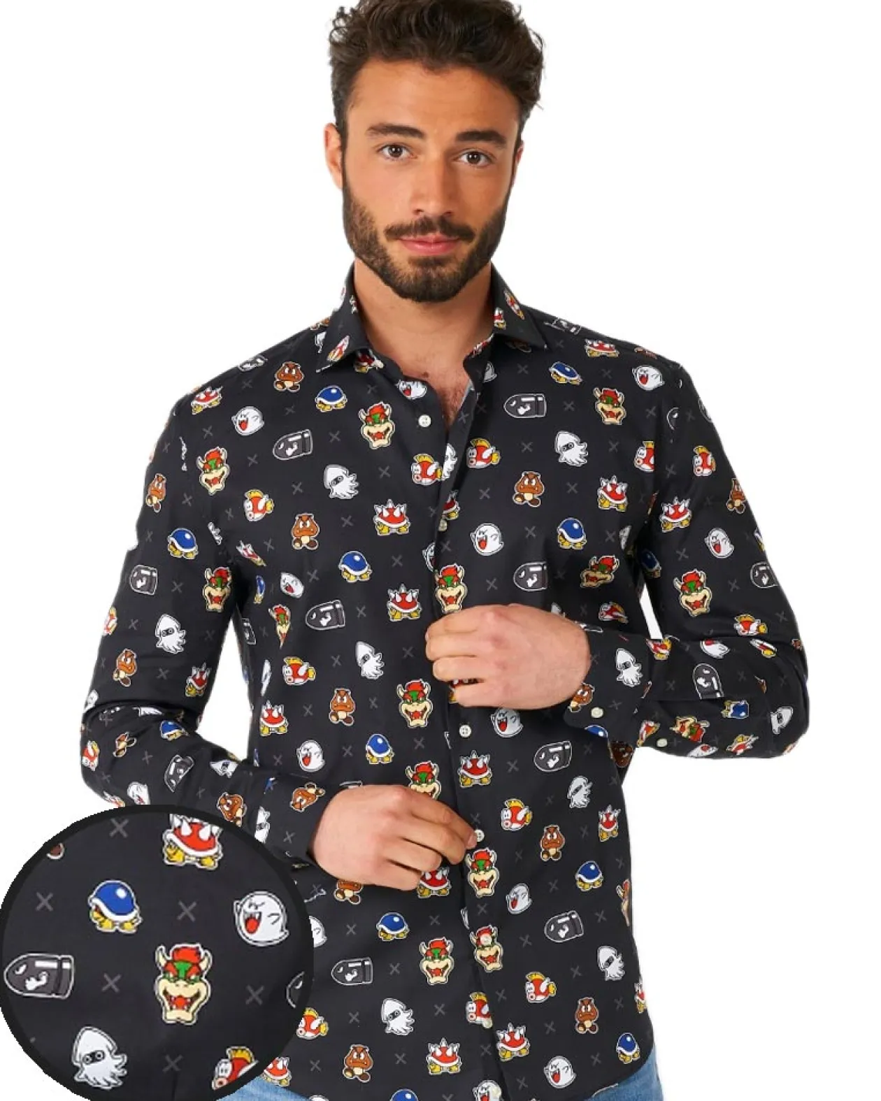Opposuits Opposuit Super Mario Bad Guys Mens Shirt Store