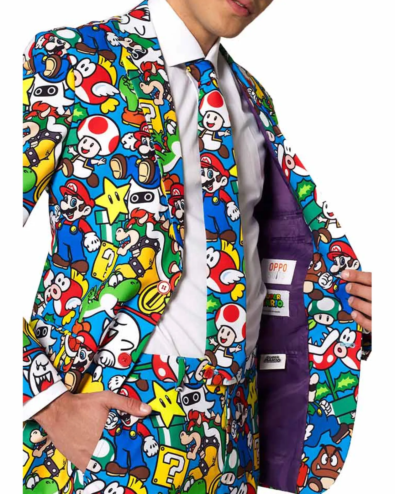 Opposuits Opposuit Super Mario Premium Mens Suit Clearance