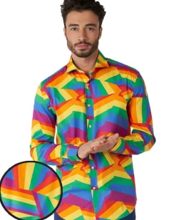 Opposuits Opposuit Zig Zag Rainbow Mens Shirt Clearance