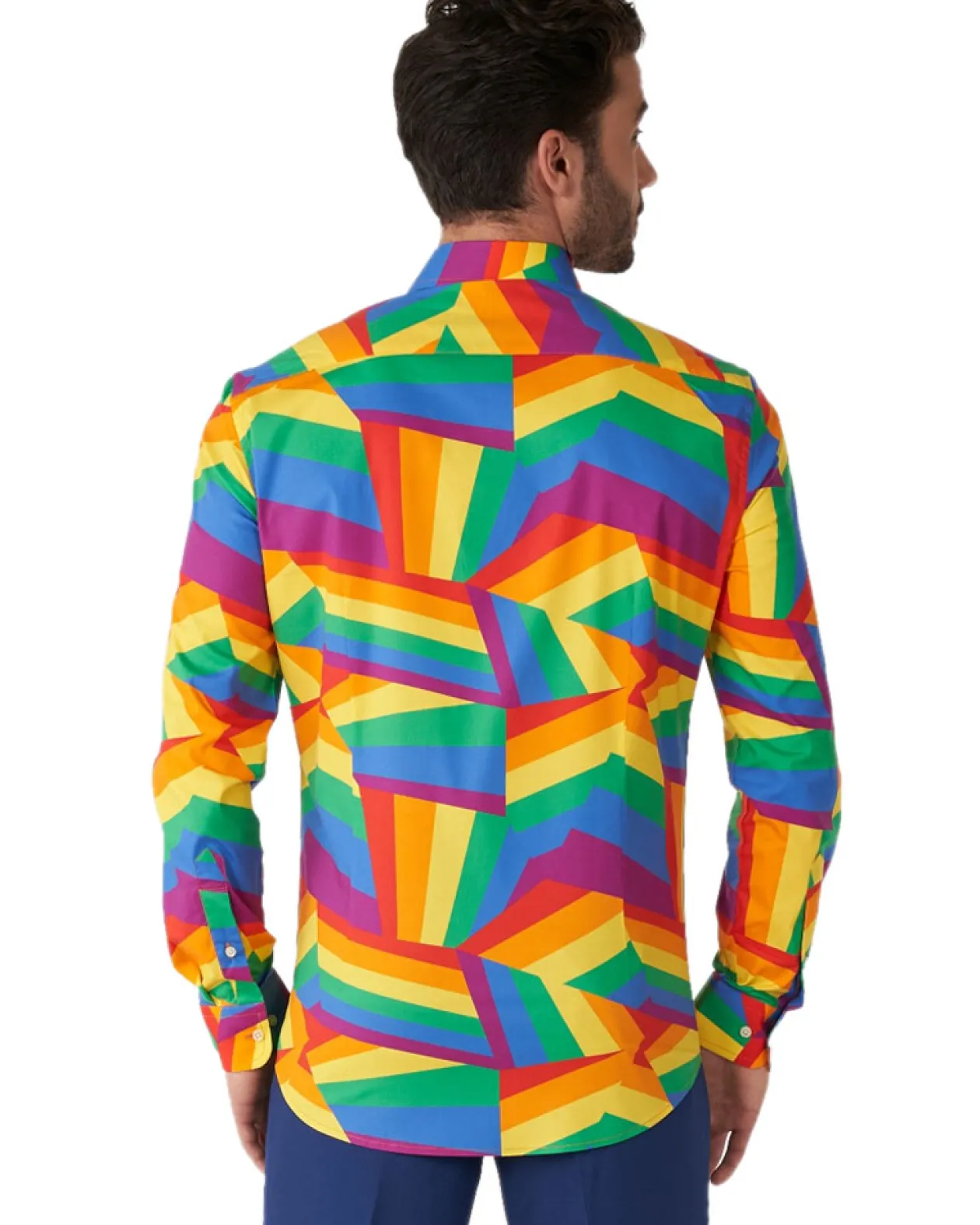 Opposuits Opposuit Zig Zag Rainbow Mens Shirt Clearance