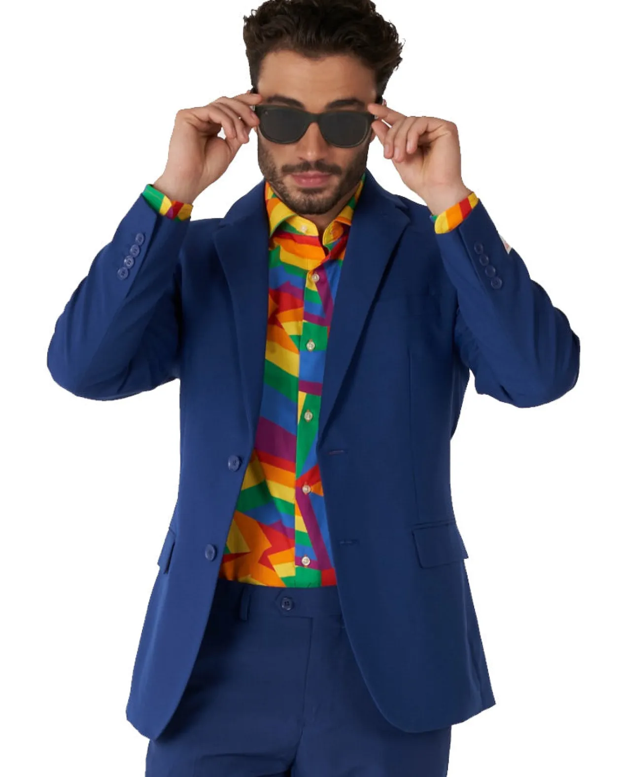 Opposuits Opposuit Zig Zag Rainbow Mens Shirt Clearance