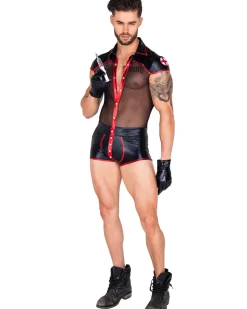 Roma Costumes Pandemic Hunk Mens Costume Cheap