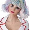 California Costumes Pastel Rainbow Short Bob Wig New