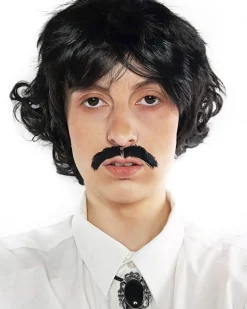 The Wig Outlet Pedro Black Wig And Moustache Set Online