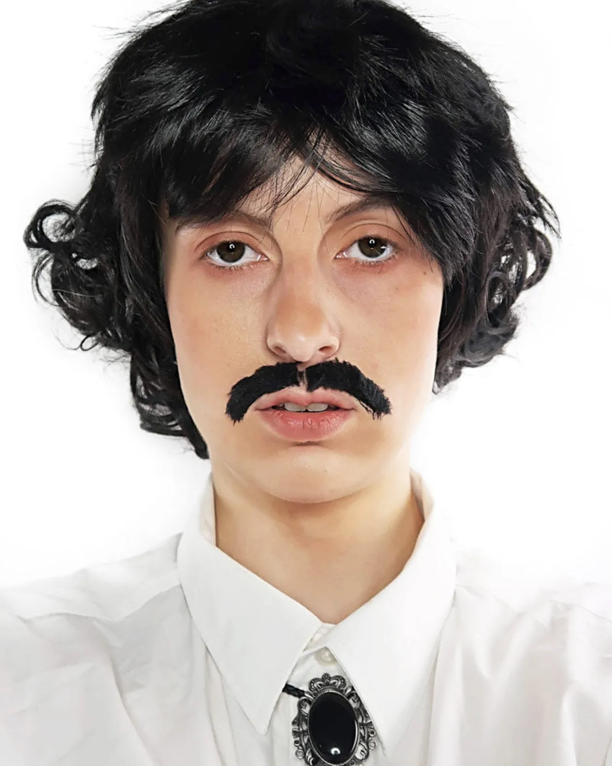 The Wig Outlet Pedro Black Wig And Moustache Set Online
