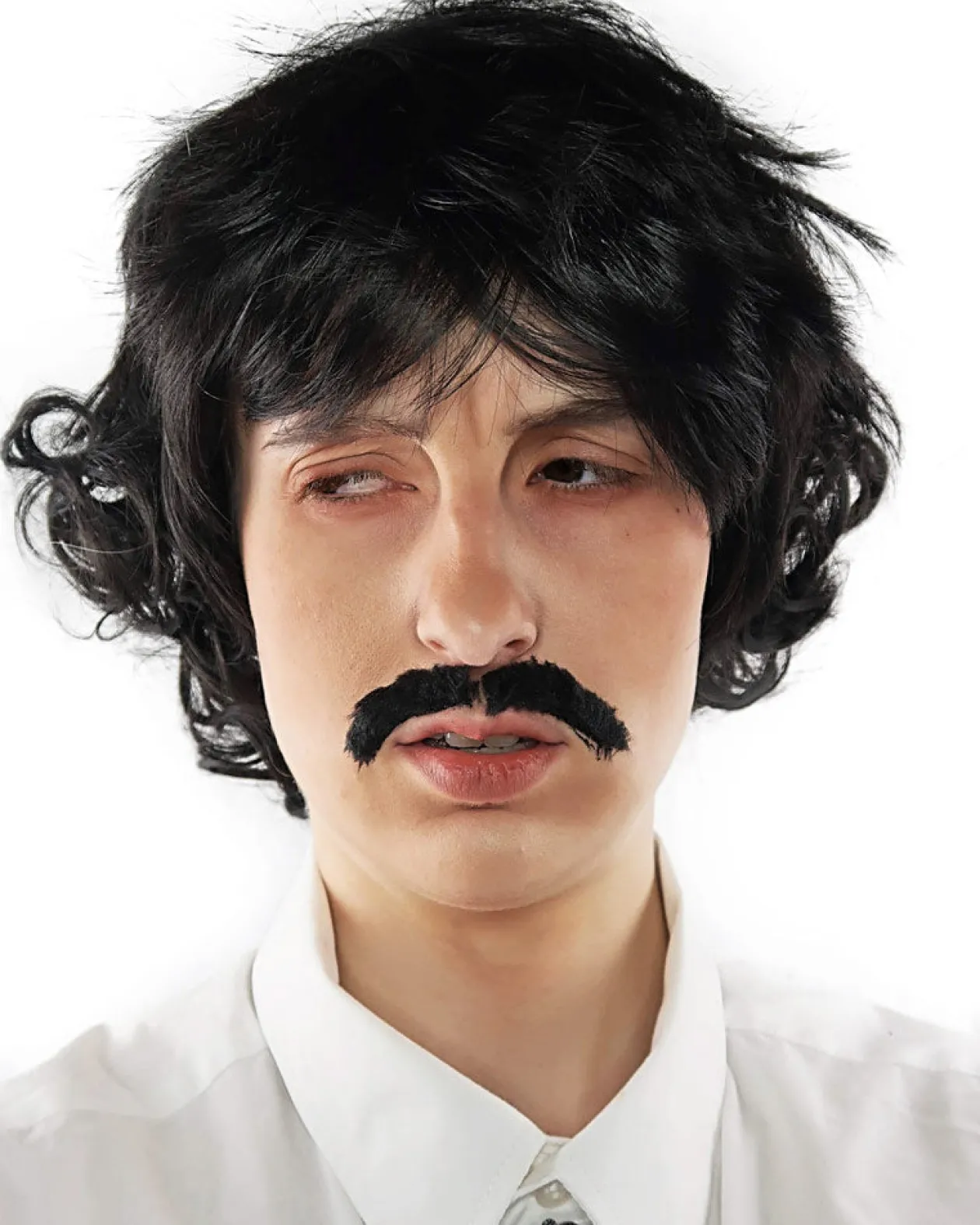 The Wig Outlet Pedro Black Wig And Moustache Set Online