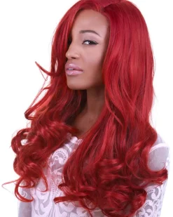 Rockstar Wigs Peek A Boo Henna Red Premium Lace Front Wig Clearance