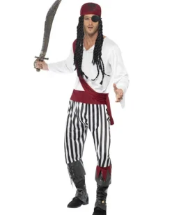 Smiffys Pirate Man Mens Costume New