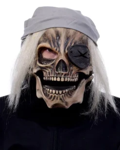 Zagone Studios Pirate Skull Wearing Bandana Premium Mask With Moving Mouth Outlet