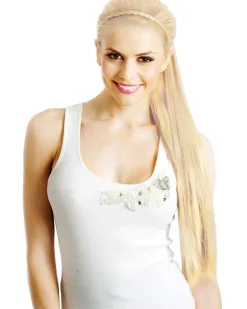 Allaura Wigs and Hair Platinum Blonde Wrap Around 60Cm Deluxe Ponytail Store