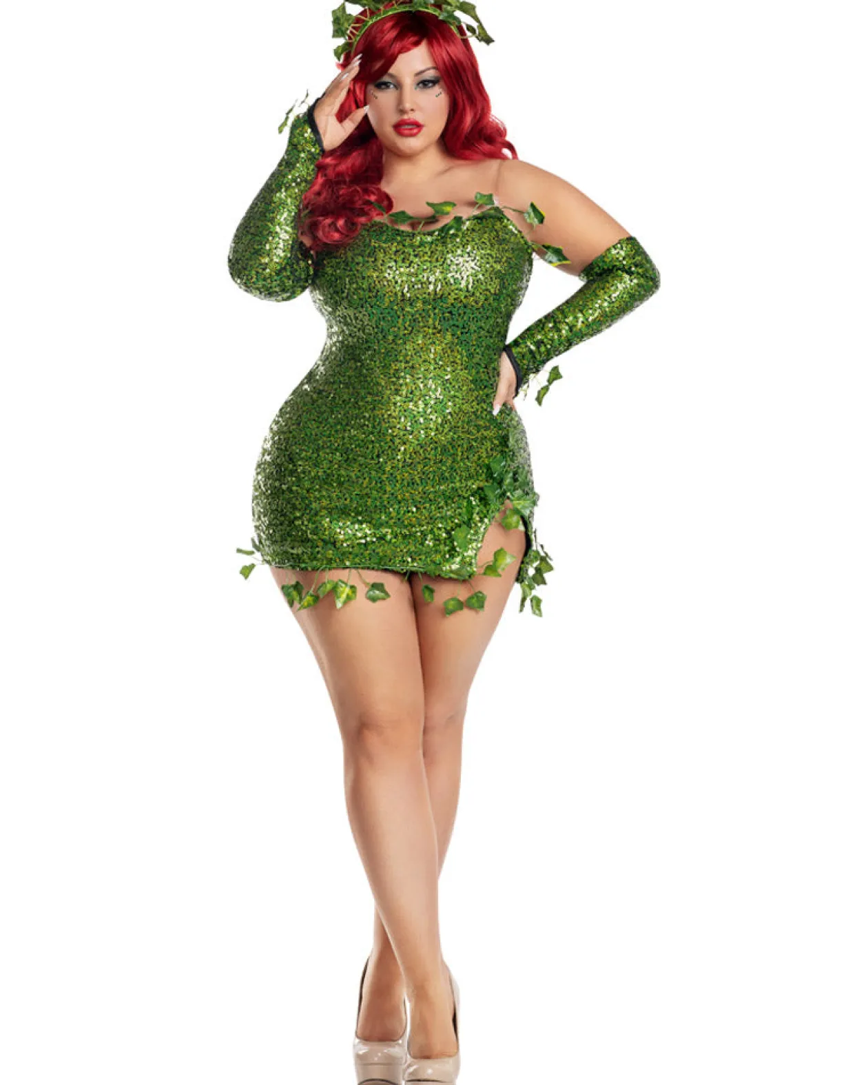 Party King Poisonous Villain Womens Plus Size Costume Best