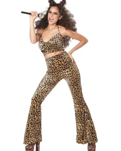 California Costumes Pop Leopard Pant Set Womens Costume New