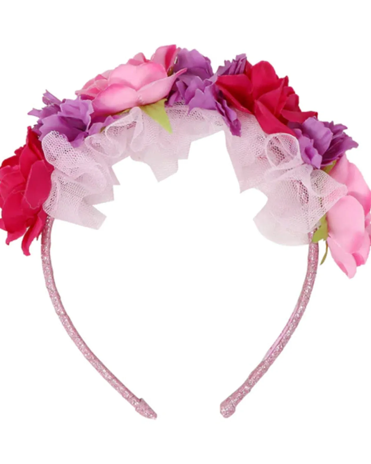 Pink Poppy Princess Floral Headband New