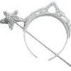 Fairy Girls Princess Sparkle Silver Wand And Tiara Pack Discount