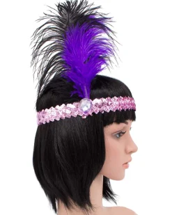 Sweidas Purple Sequin Headband Cheap