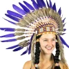 Interalia Purple Small Native American Headdress Hot