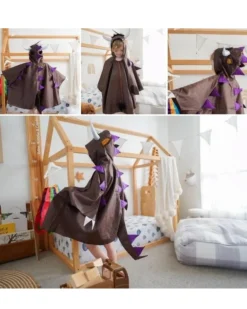 Fairy Girls Purple Spine Monster Cape Store