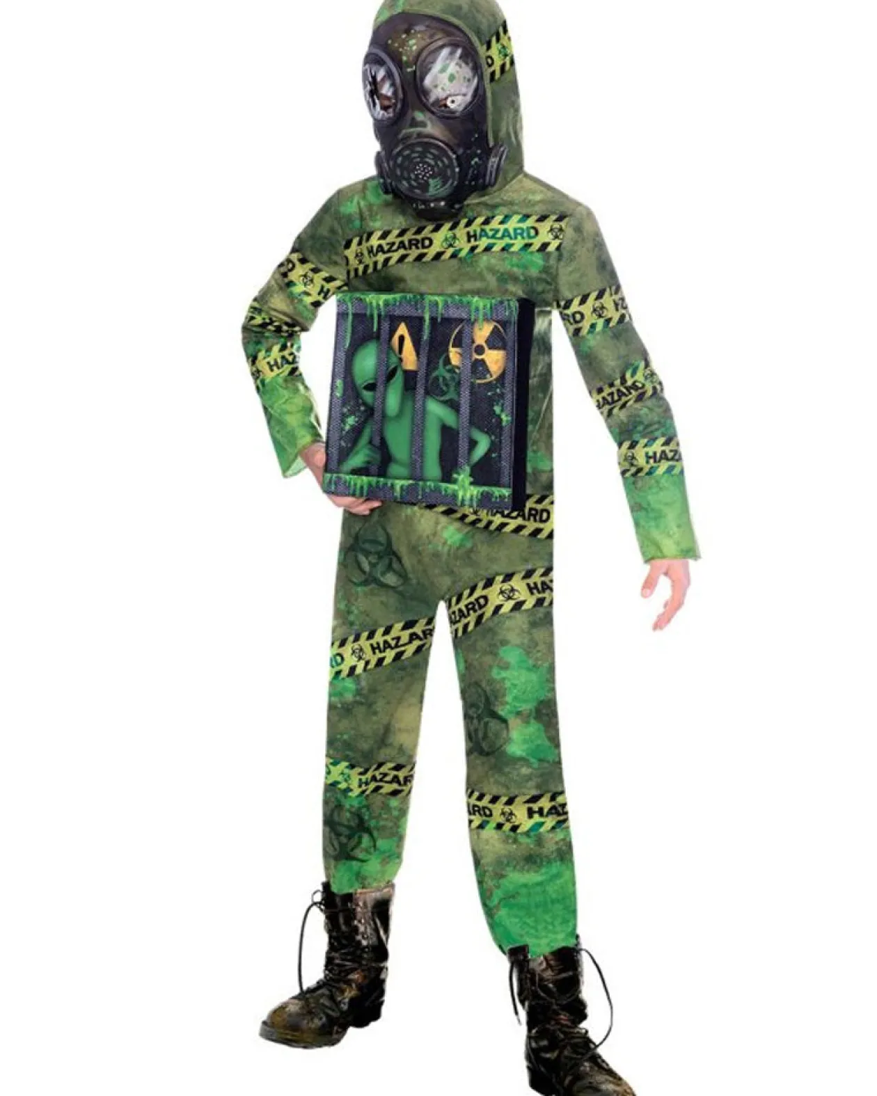 Amscan AU Quarantine Zombie Alien Kids Costume Fashion