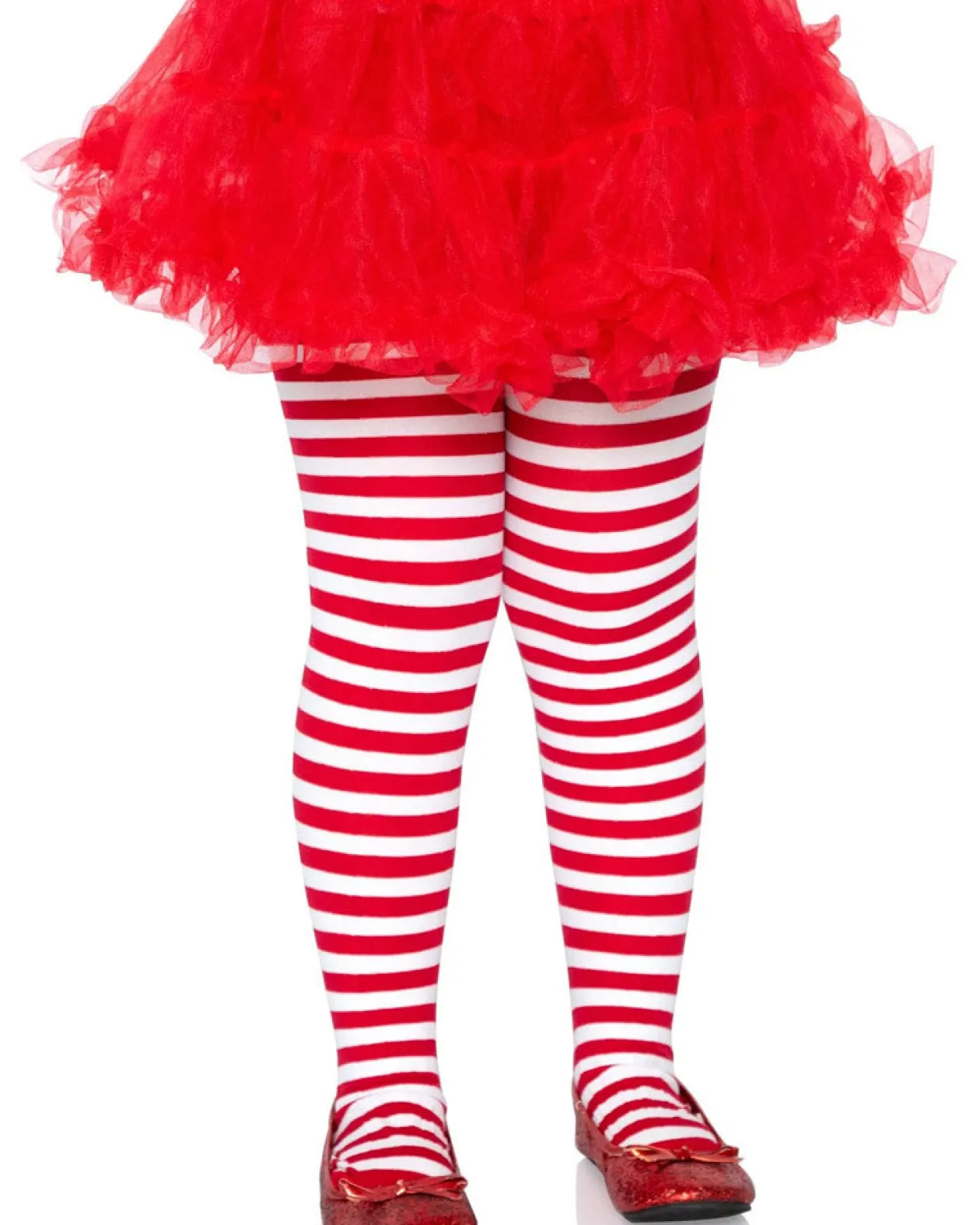 Leg Avenue Red And White Striped Girls Tights Sale