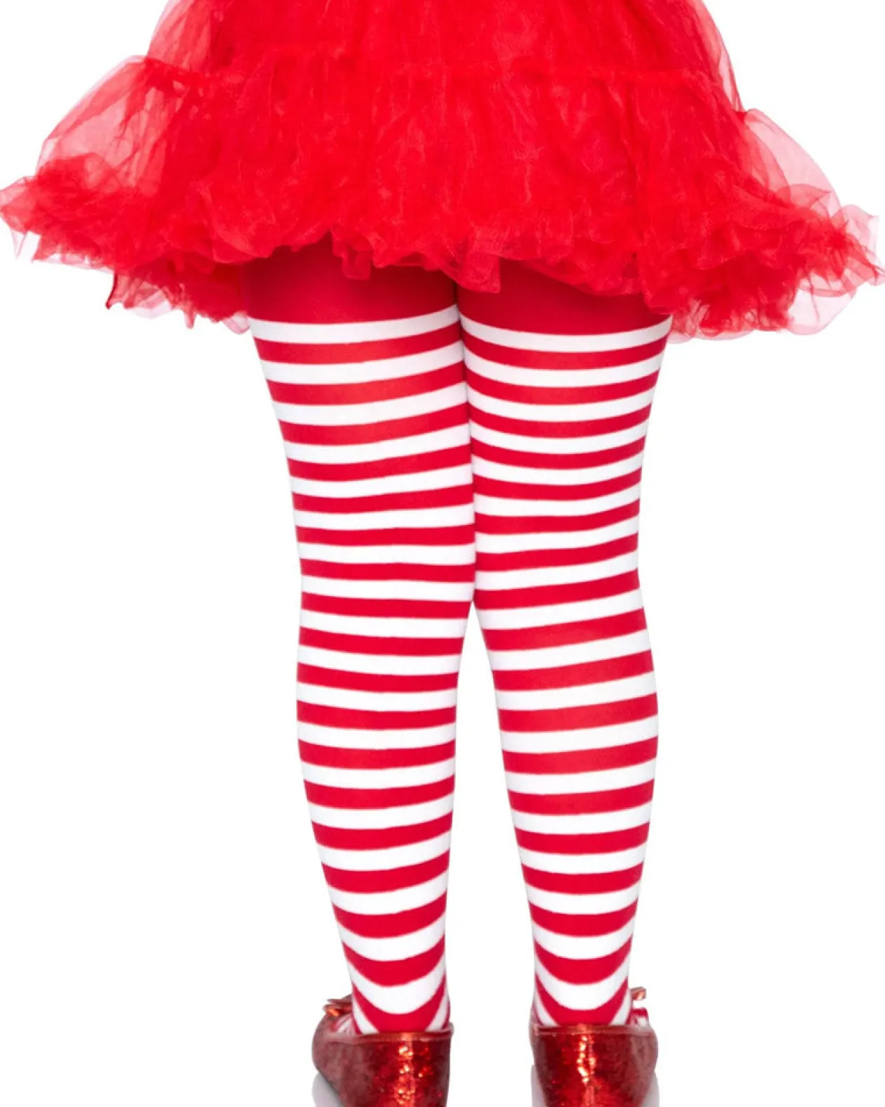 Leg Avenue Red And White Striped Girls Tights Sale