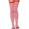 Leg Avenue Red And White Striped Thigh Highs Online