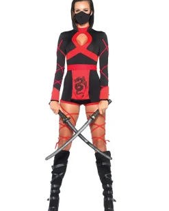 Leg Avenue Red Dragon Ninja Womens Costume Cheap