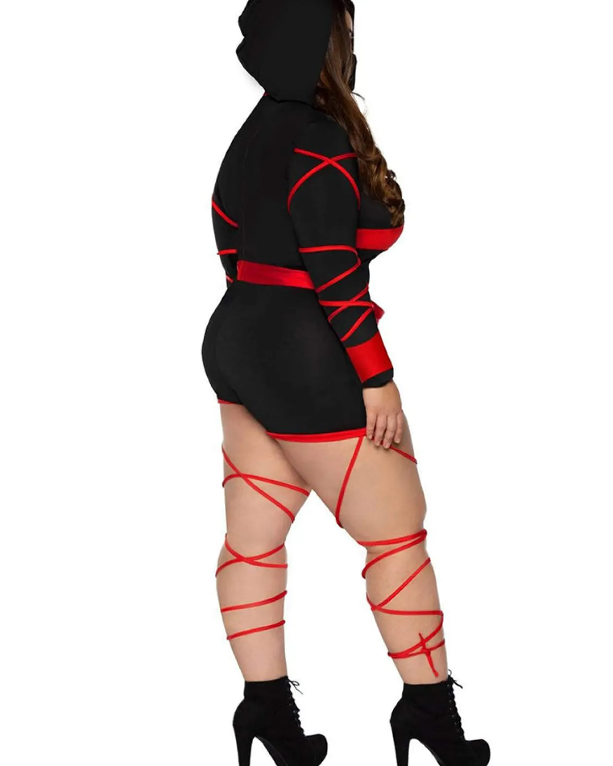 Leg Avenue Red Dragon Ninja Womens Plus Size Costume Shop