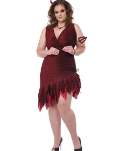 California Costumes Red Hot And Sizzling Devil Plus Size Womens Costume Fashion