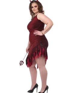 California Costumes Red Hot And Sizzling Devil Plus Size Womens Costume Fashion