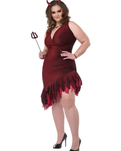 California Costumes Red Hot And Sizzling Devil Plus Size Womens Costume Fashion