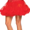 Leg Avenue Red Layered Tulle Petticoat Outlet