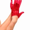Leg Avenue Red Mini Cropped Satin Gloves Outlet