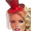 Smiffys Red Mini Top Hat On Headband Store