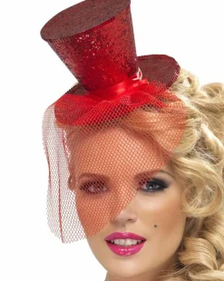 Smiffys Red Mini Top Hat On Headband Store