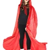* Red Panne Velvet Deluxe Kids Cape Sale