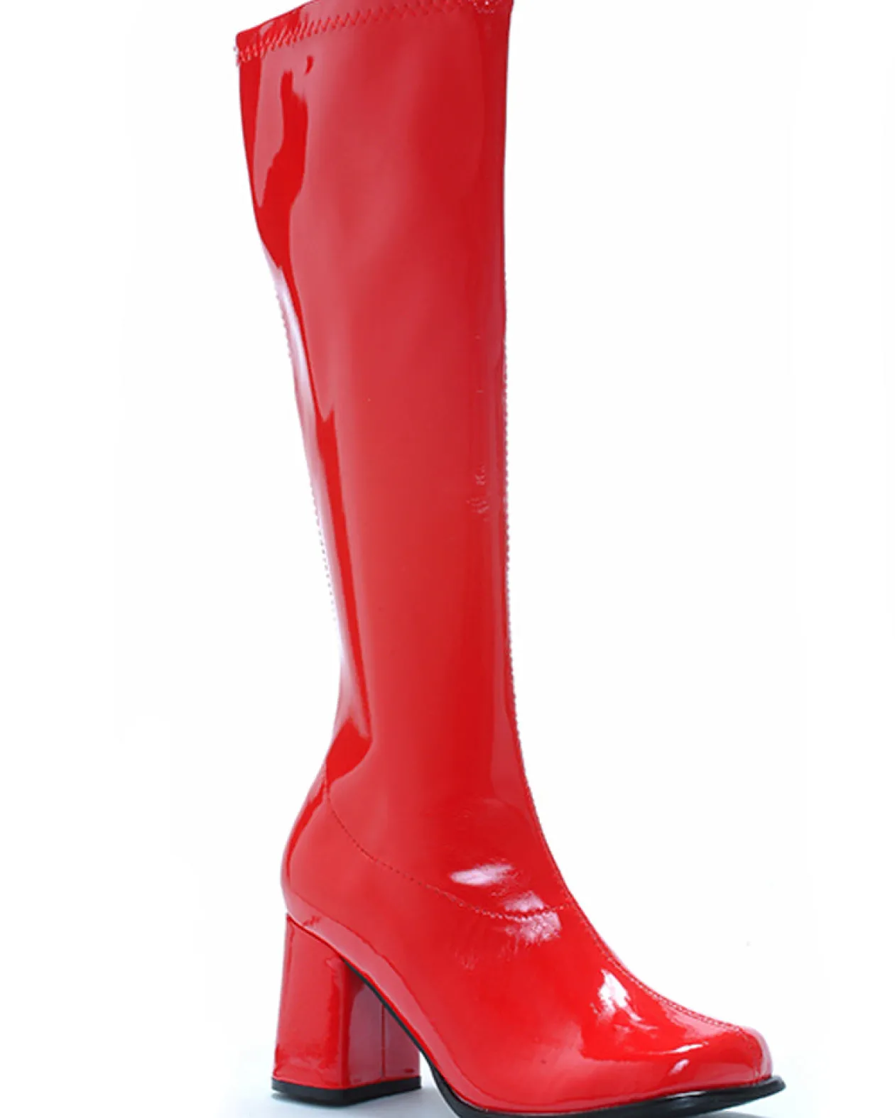 Ellie Shoes Red Patent Go Go Womens Boots Shop