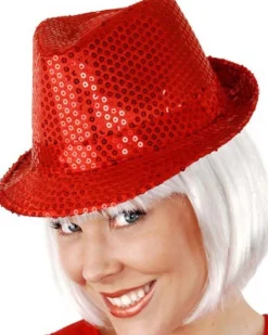 Tomfoolery Red Sequinned Hat Best Sale