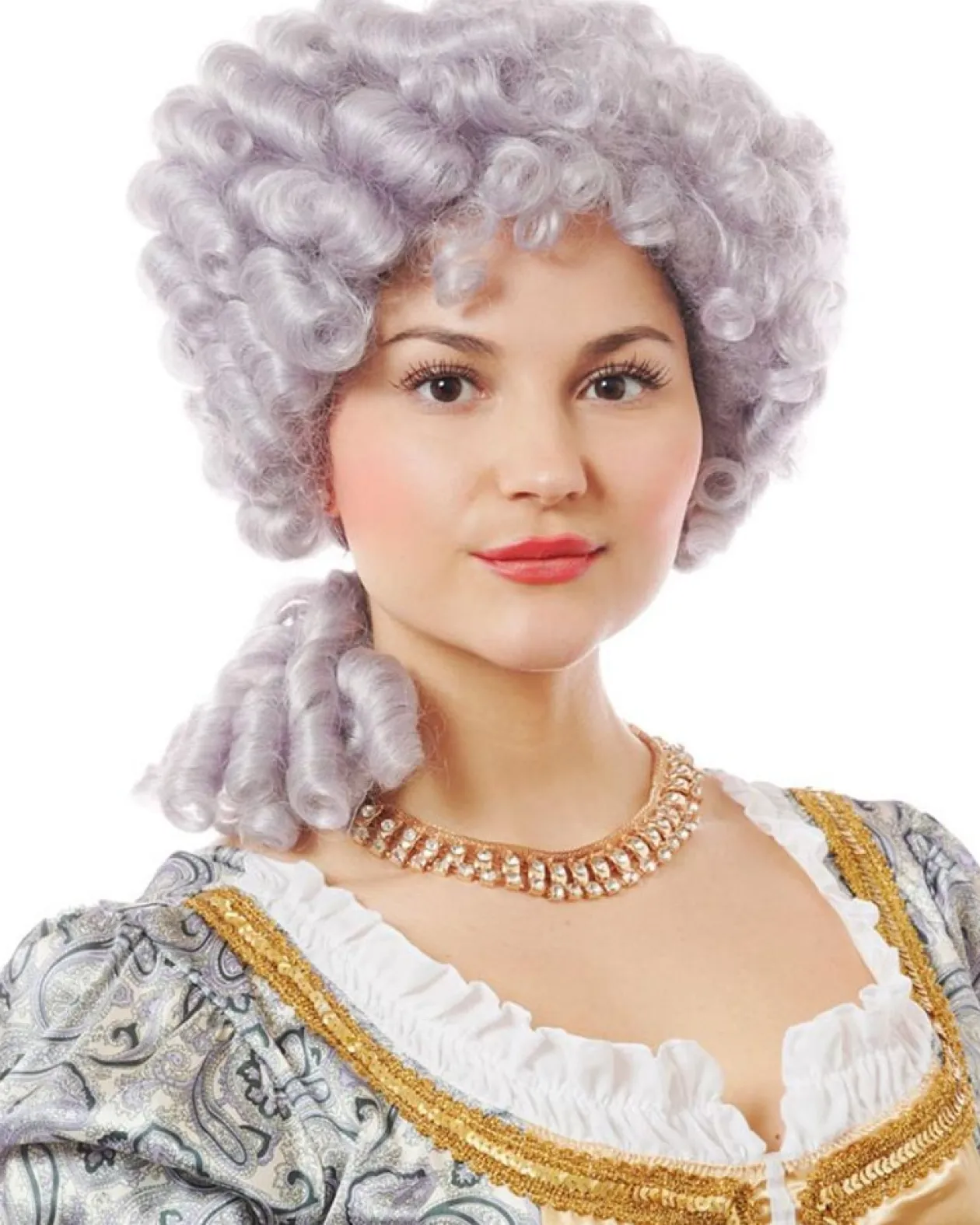 Costume Culture by Franco Regency Queen Curly Lavender Grey Wig Store