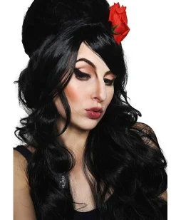 Allaura Wigs and Hair Rehab Beehive Deluxe Black Wig Cheap